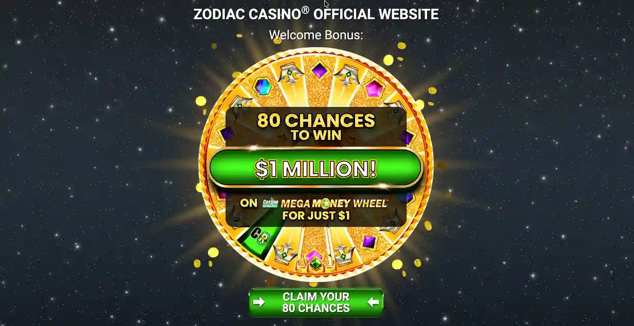Zodiac Casino Welcome Bonus 